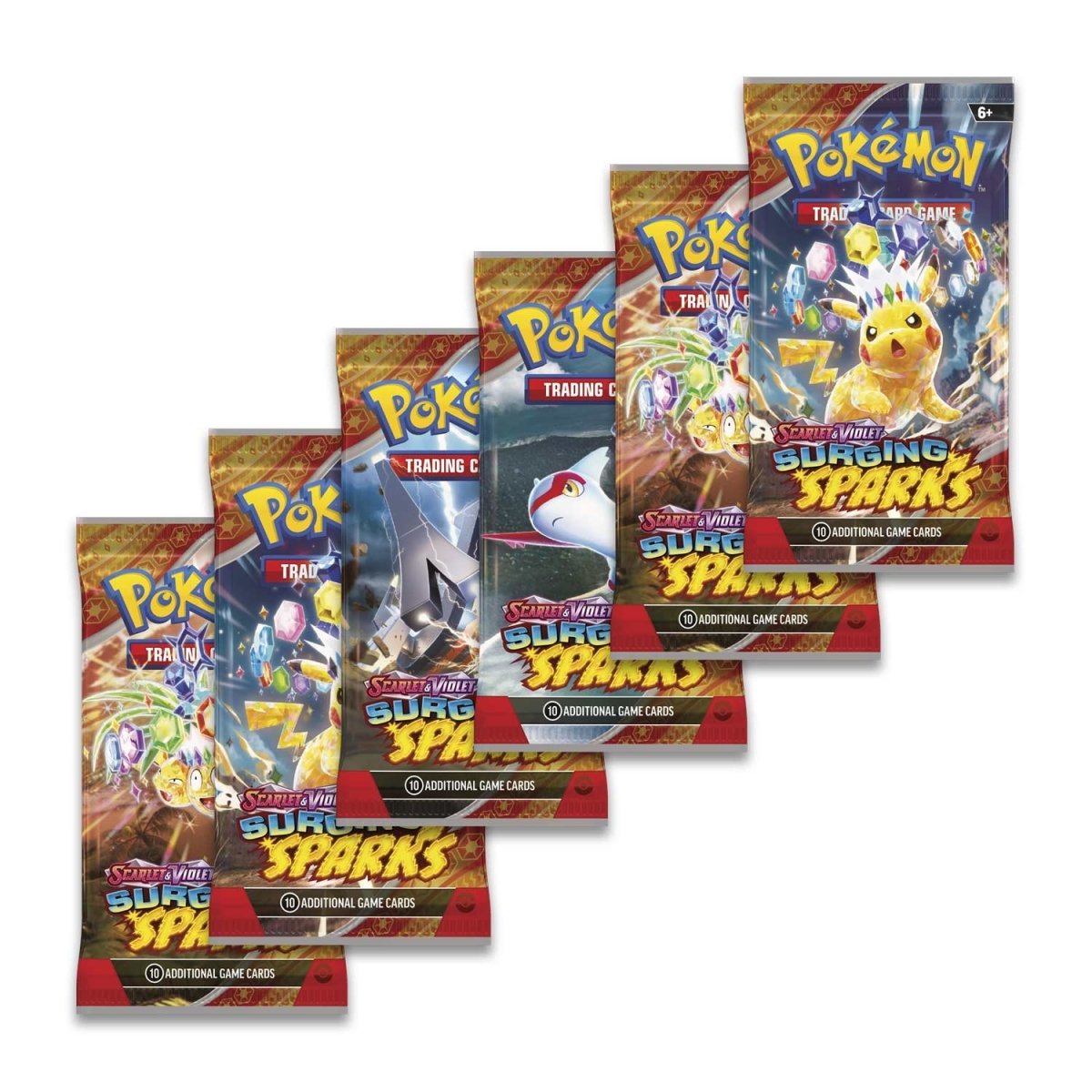 Pokemon TCG Scarlet & Violet Surging Sparks Booster Bundle (6 Packs)