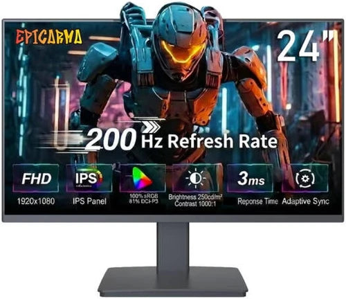 EpicArma EA-G24I-BK 24 Gaming Display Monitor