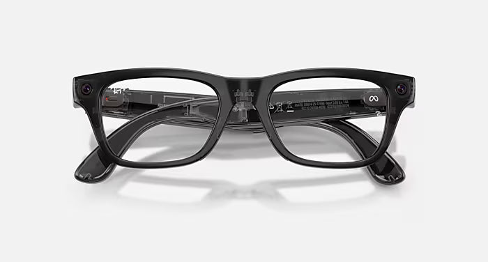 Rayban Meta Blayzer Optics Gen 2 Universal Fit Shiny Transparent Black