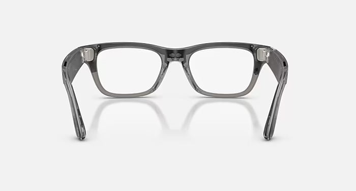 Rayban Meta Blayzer Optics Gen 2 Universal Fit Matte Transparent Ice Grey