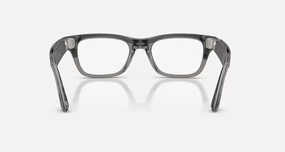 Rayban Meta Blayzer Optics Gen 2 Universal Fit Matte Transparent Ice Grey