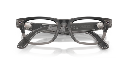 Rayban Meta Blayzer Optics Gen 2 Universal Fit Matte Transparent Ice Grey