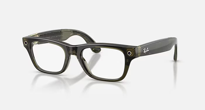 Rayban Meta Blayzer Optics Gen 2 Universal Fit Shiny Transparent Black