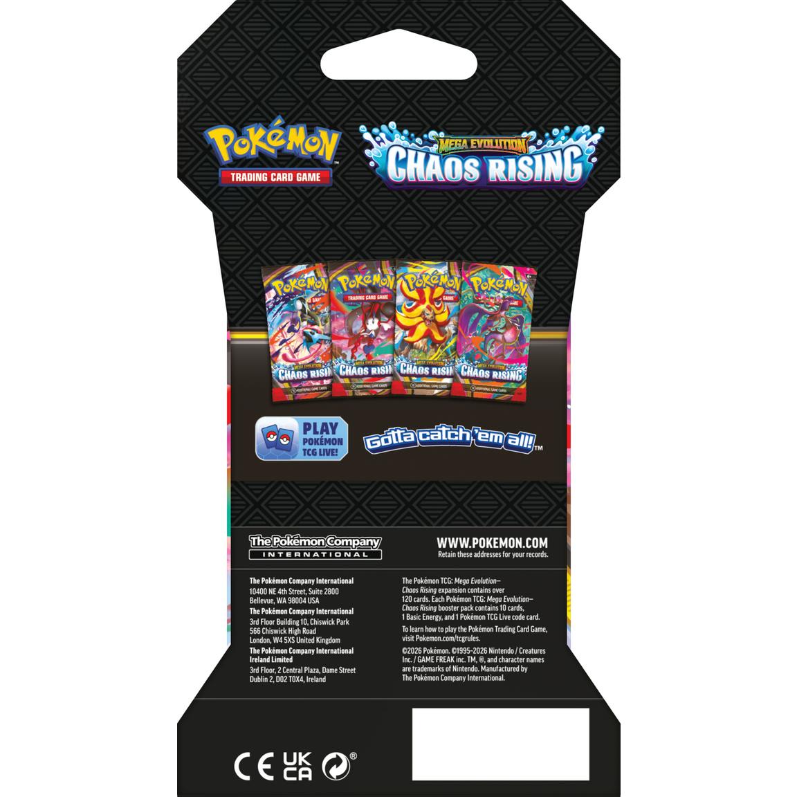 Pokemon Trading Card Game Chaos Rising Sleeved Booster Pack