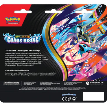 Pokemon Trading Card Game Chaos Rising Three Booster Blister