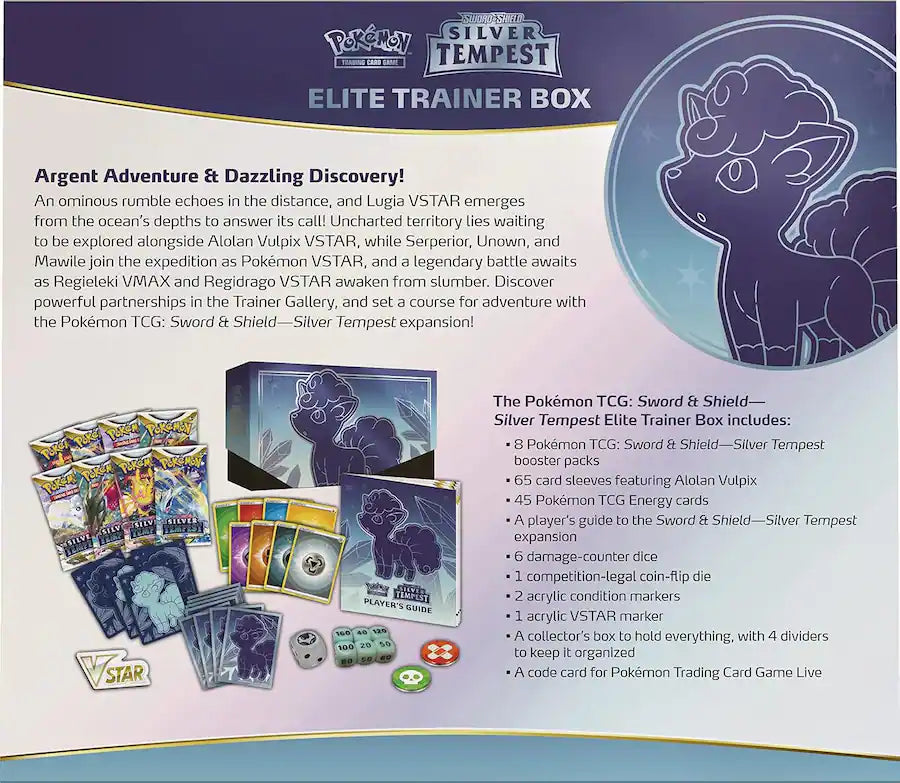 Pokemon TCG Sword & Shield Silver Tempest Elite Trainer Box