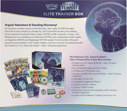 Pokemon TCG Sword & Shield Silver Tempest Elite Trainer Box