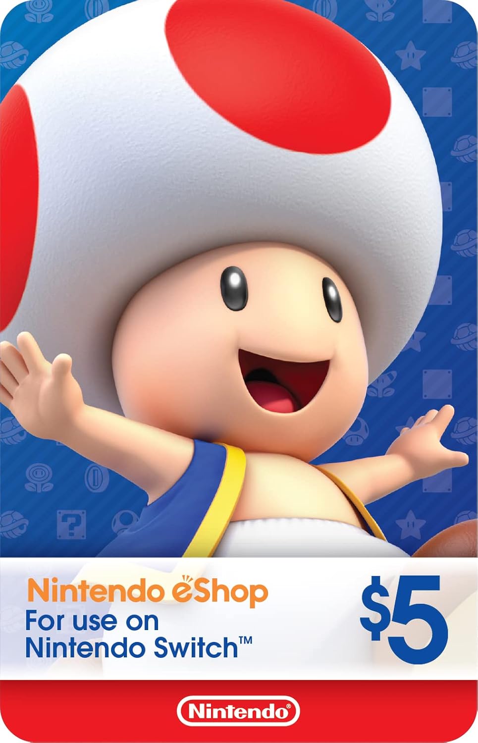 Nintendo Eshop Gift Card 5$ Usa United States