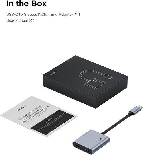 RayNeo USB C To Glasses Charging Adapter
