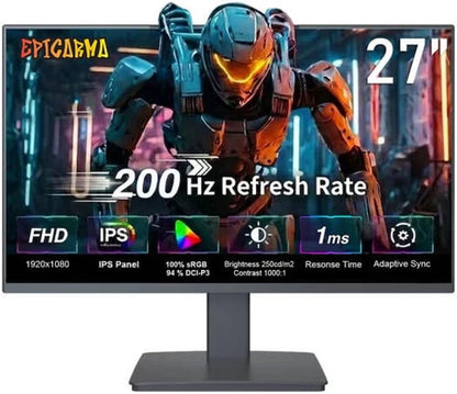 EpicArma EA-G27IRH-BK27 Gaming Display Monitor