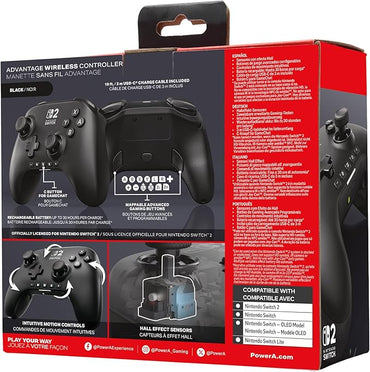 PowerA Advantage Wireless Controller Nintendo Switch 2 Black