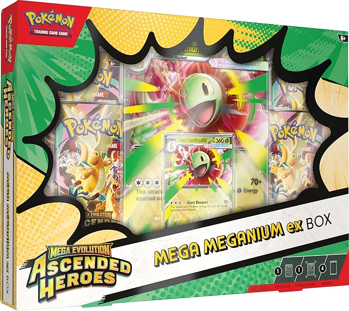Pokemon TCG Mega Evolution Ascended Heroes Mega Meganium ex Box