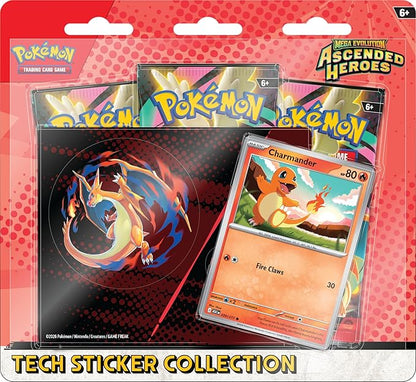 Pokemon TCG Mega Evolution Ascended Heroes Tech Sticker Collection Charmander