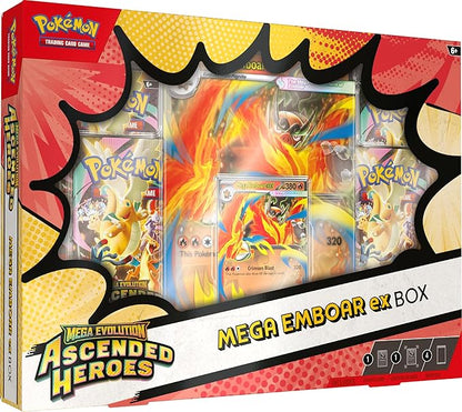Pokemon TCG Mega Evolution Ascended Heroes Mega Emboar ex Box