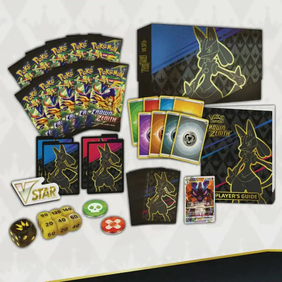 Pokemon TCG Crown Zenith Elite Trainer Box (Lucario)