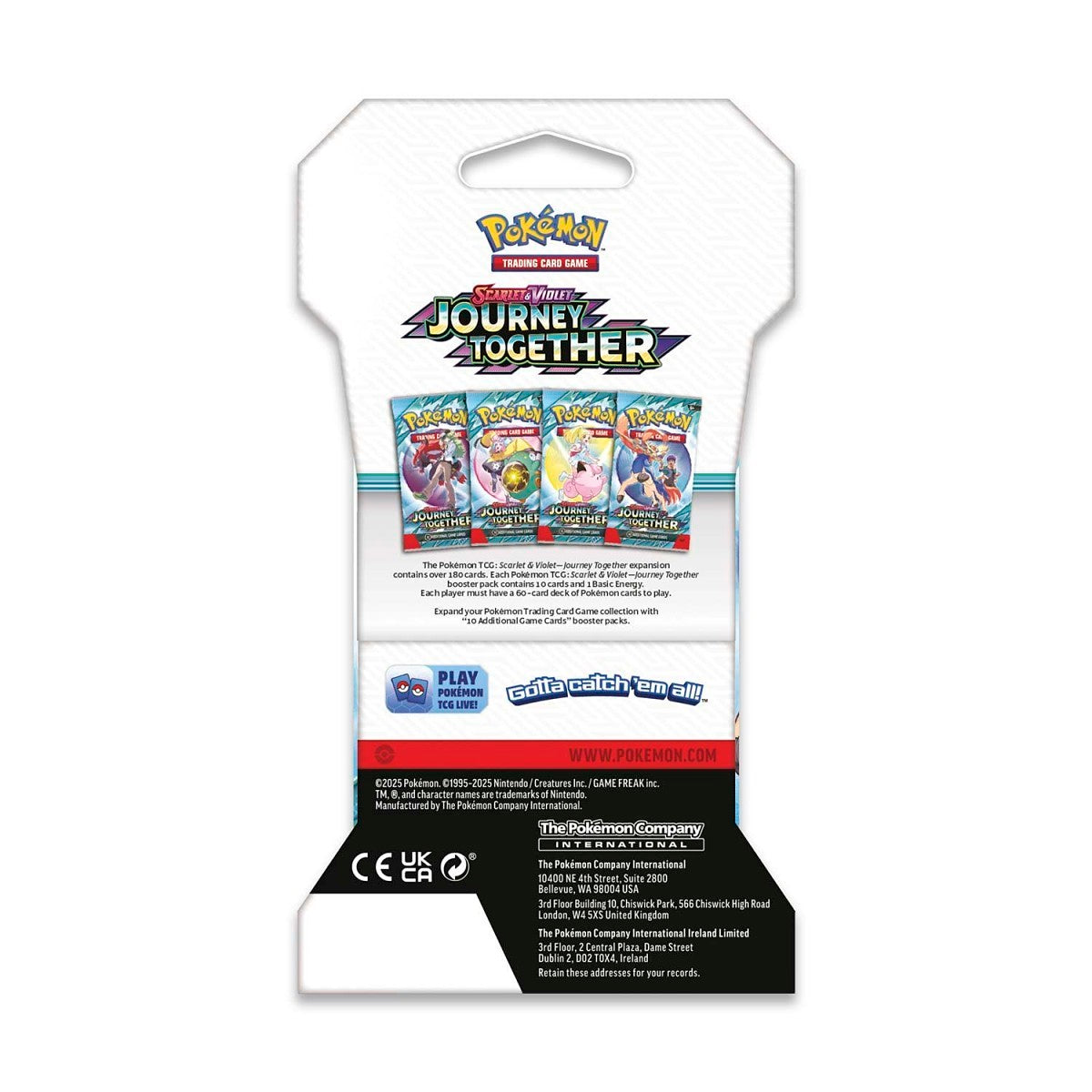 Pokémon TCG Scarlet & Violet Journey Together Sleeved Booster Pack (10 Cards)