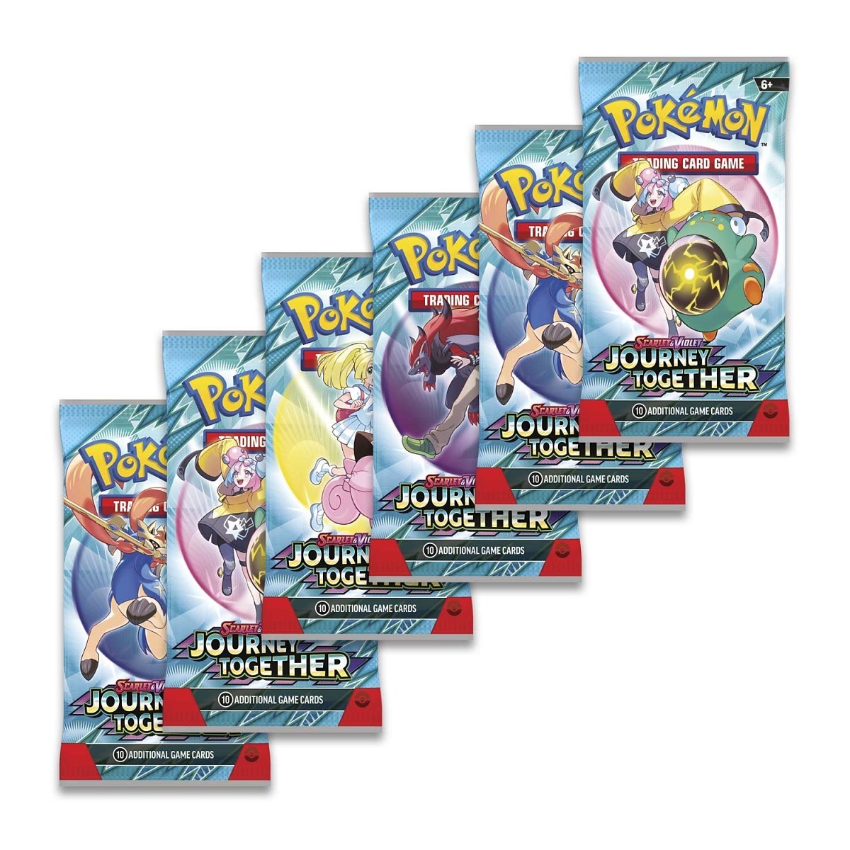 Pokemon TCG Scarlet & Violet Journey Together Booster Bundle (6 Packs)