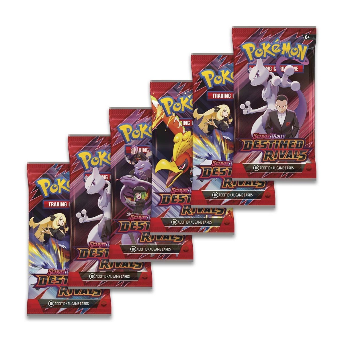 Pokemon TCG Scarlet & Violet Destined Rivals Booster Bundle (6 Packs)