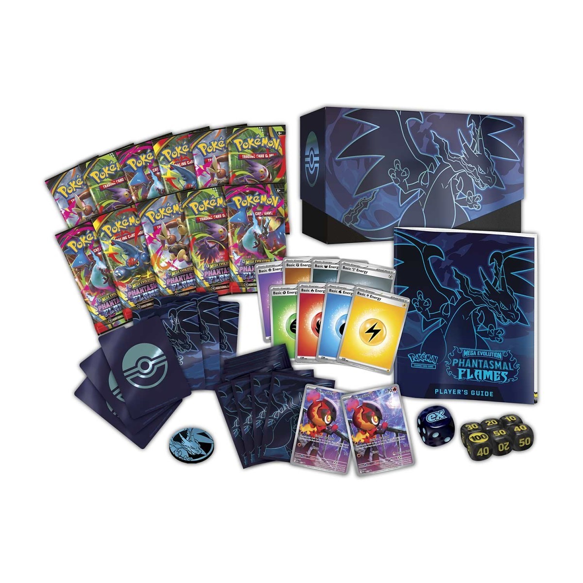 Pokemon TCG Mega Evolution Phantasmal Flames Pokemon Center Edition Elite Trainer Box