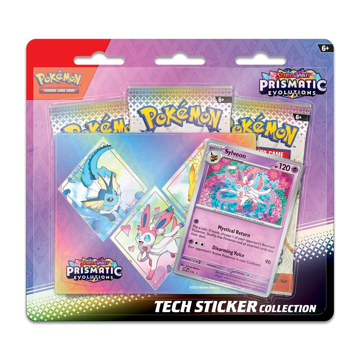 Pokemon TCG Scarlet & Violet Prismatic Evolutions Tech Sticker Collection (Sylveon)