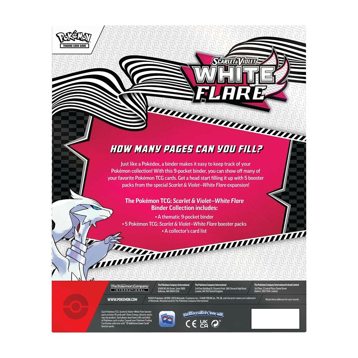 Pokemon TCG Scarlet & Violet White Flare Binder Collection