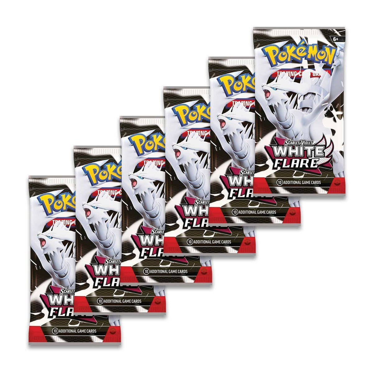 Pokemon TCG Scarlet & Violet White Flare Booster Bundle (6 Packs)