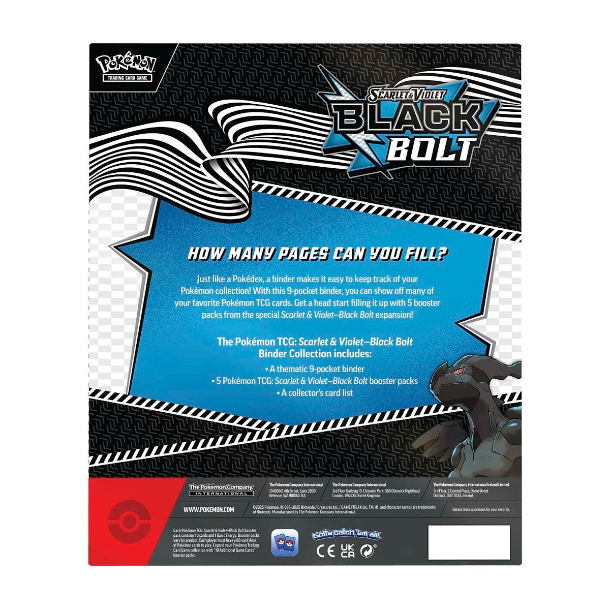 Pokemon TCG Scarlet & Violet Black Bolt Binder Collection