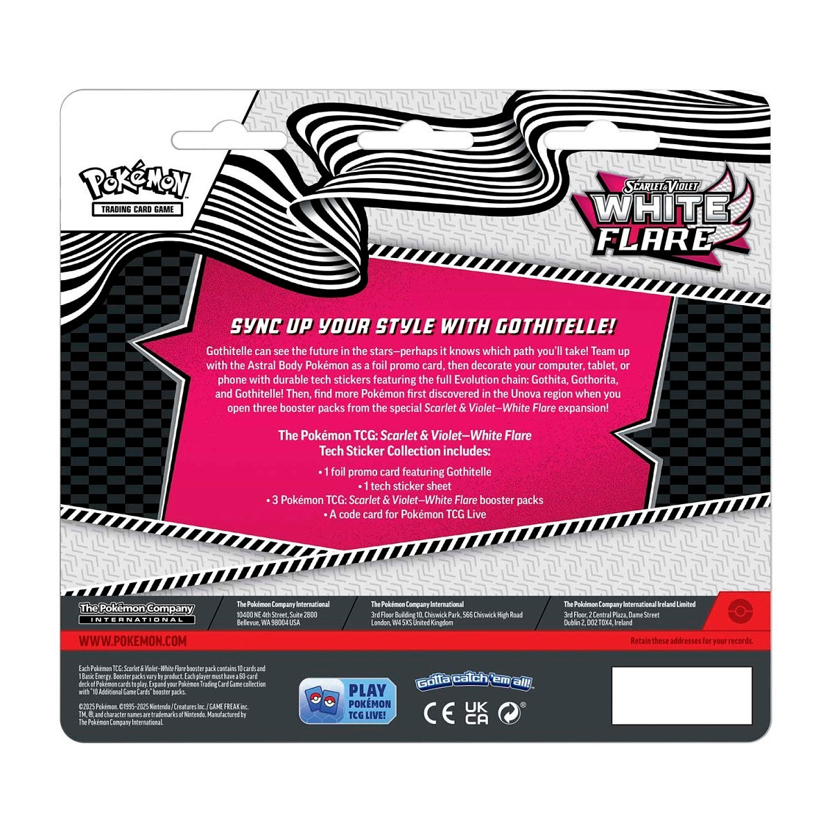 Pokemon TCG Scarlet & Violet White Flare Tech Sticker Collection