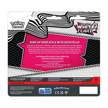 Pokemon TCG Scarlet & Violet White Flare Tech Sticker Collection