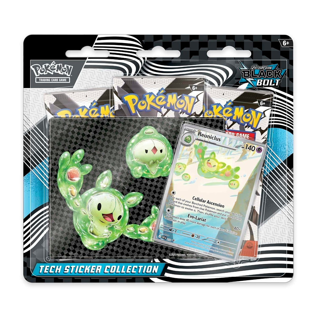 Pokemon TCG Scarlet & Violet Black Bolt Tech Sticker Collection