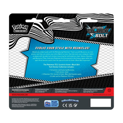 Pokemon TCG Scarlet & Violet Black Bolt Tech Sticker Collection