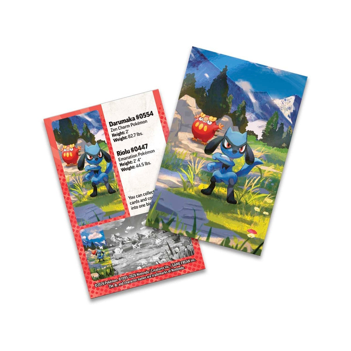 Pokemon TCG Mega Evolution Ascended Heroes Mini Tin Riolu & Darumaka