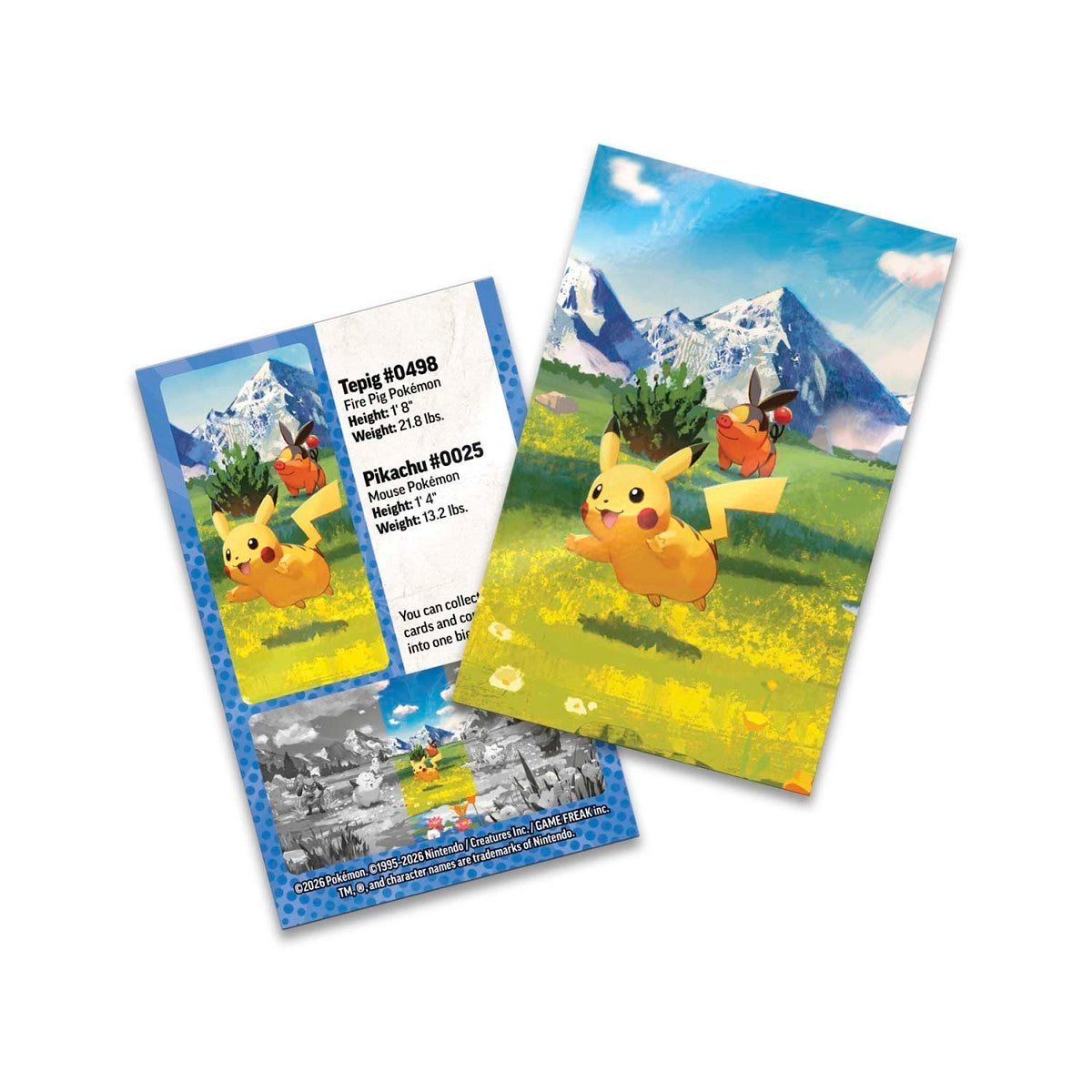 Pokemon TCG Mega Evolution Ascended Heroes Mini Tin Pikachu & Tepig