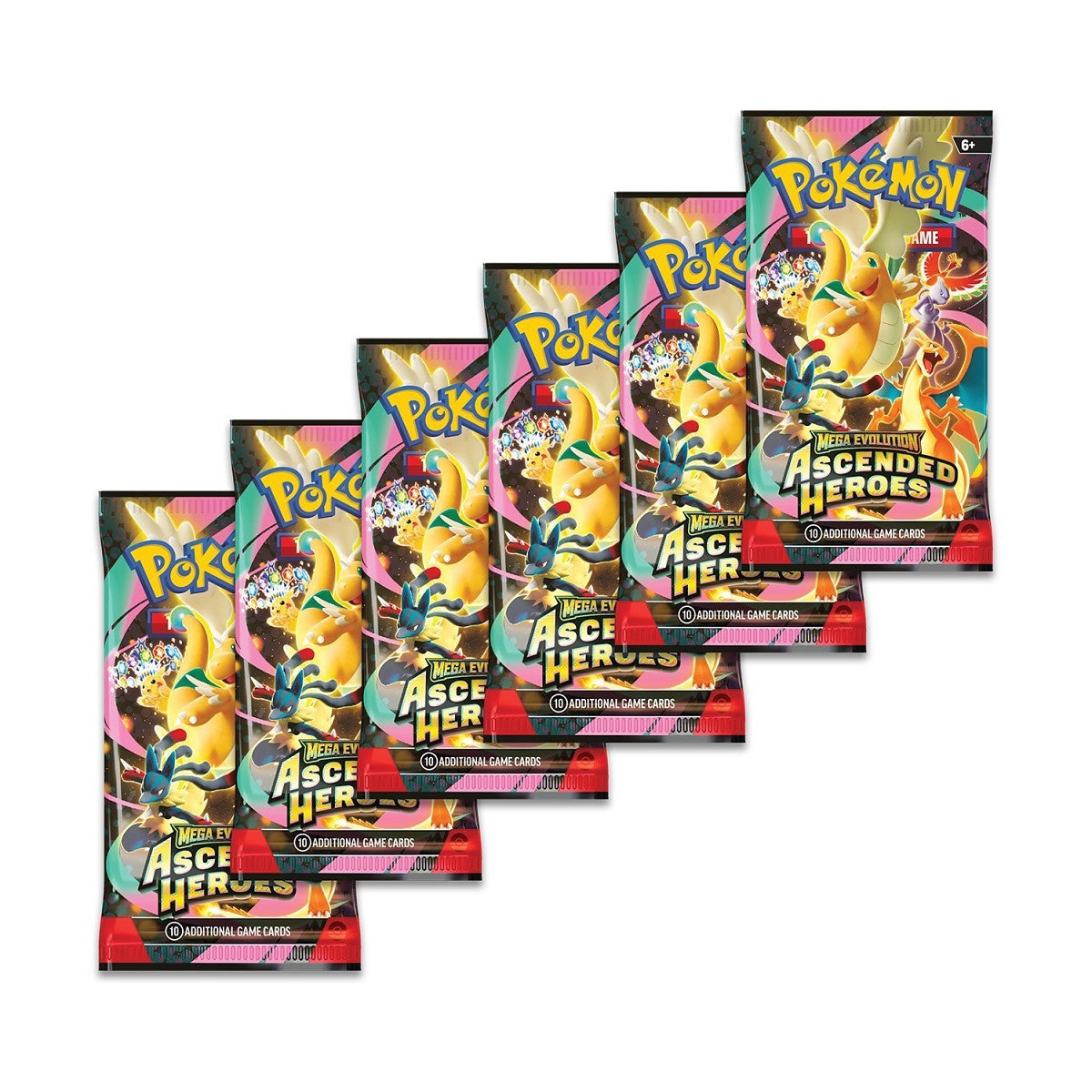 Pokemon TCG Mega Evolution Ascended Heroes Booster Bundle 6 Packs