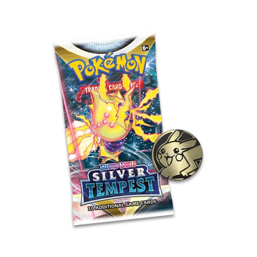 Pokemon TCG Sword & Shield Silver Tempest 3 Booster Packs Coin & Manaphy Promo Card