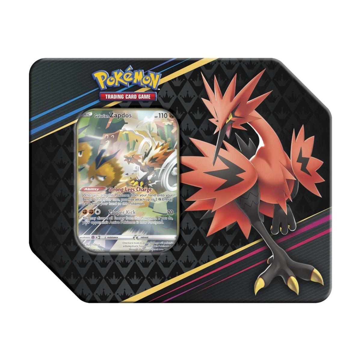 Pokemon TCG Crown Zenith Tin (Galarian Zapdos)