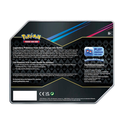 Pokemon TCG Crown Zenith Tin (Galarian Moltres)