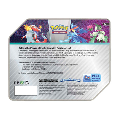 Pokemon TCG Paldea Partners Tin (Meowscarada ex)