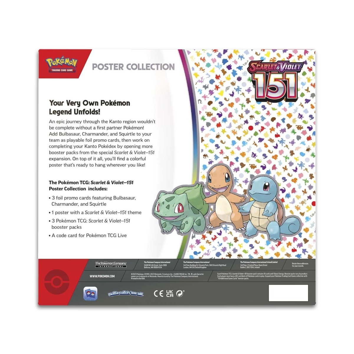 Pokemon TCG Scarlet & Violet 151 Poster Collection