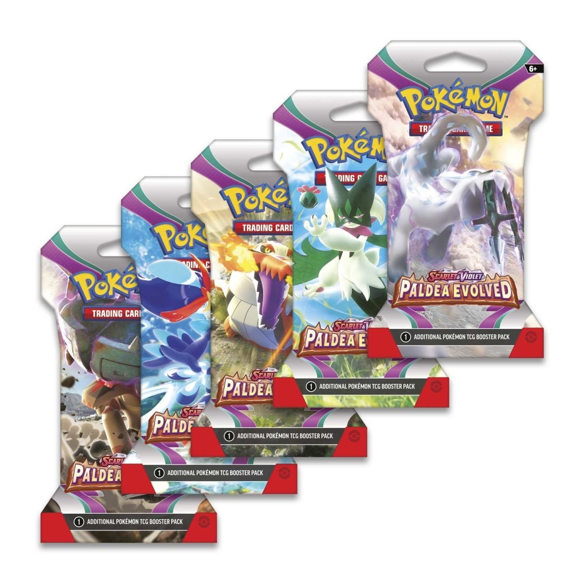 Pokemon TCG Scarlet & Violet Paldea Evolved Sleeved Booster Pack (10 Cards)