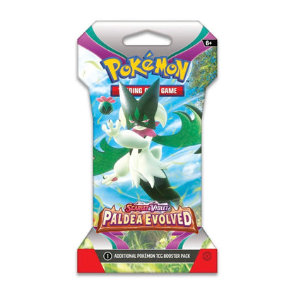 Pokemon TCG Scarlet & Violet Paldea Evolved Sleeved Booster Pack (10 Cards)