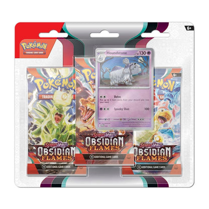 Pokemon TCG Scarlet & Violet Obsidian Flames 3 Booster Packs & Greavard Promo Card