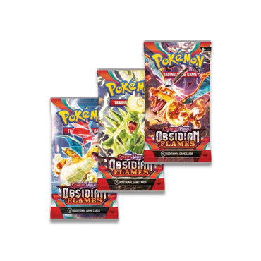 Pokemon TCG Scarlet & Violet Obsidian Flames 3 Booster Packs & Eevee Promo Card