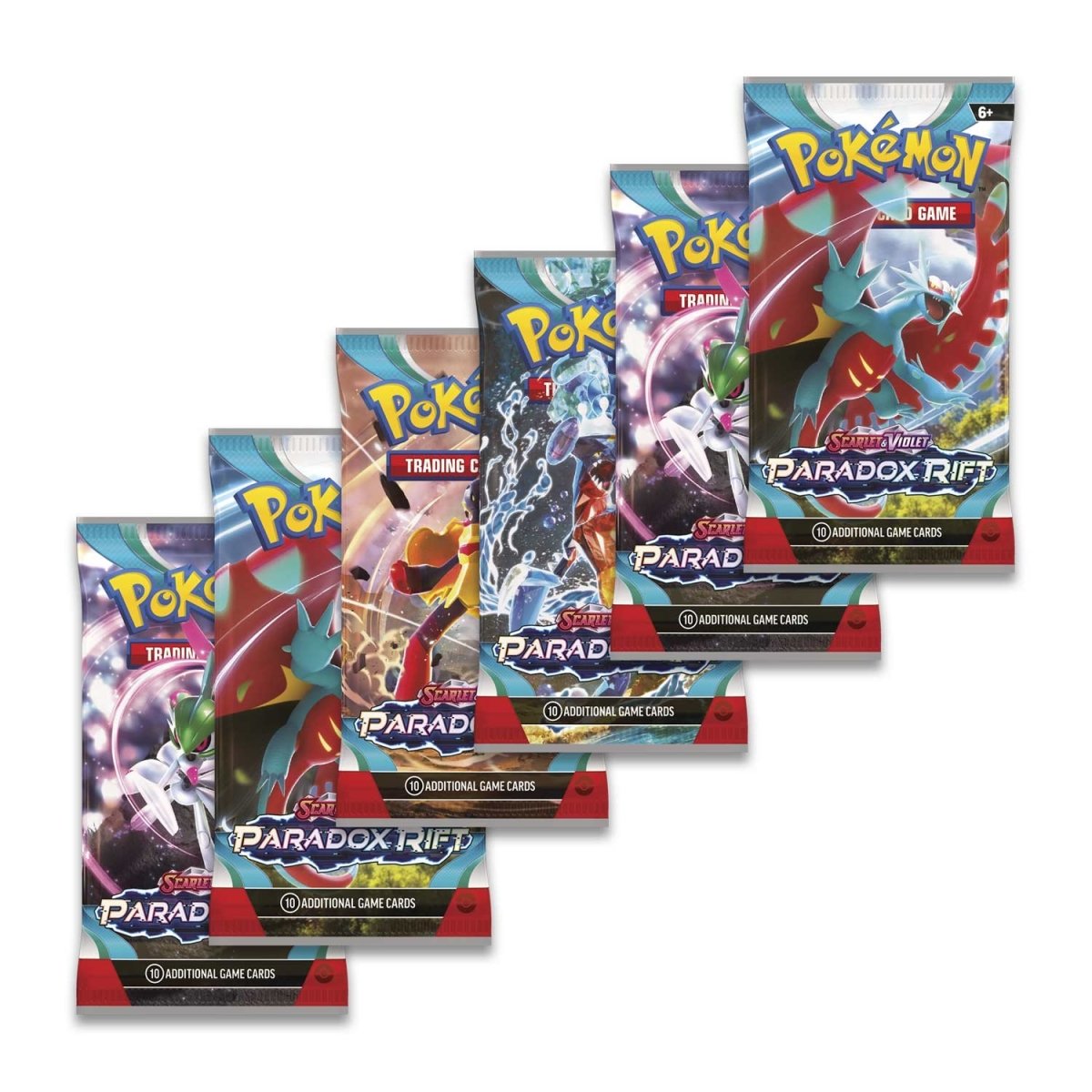 Pokemon TCG Scarlet & Violet Paradox Rift Sleeved Booster Bundle (6 Packs)