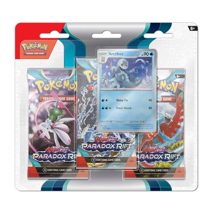 Pokemon TCG Scarlet & Violet Paradox Rift 3 Booster Packs & Arctibax Promo Card