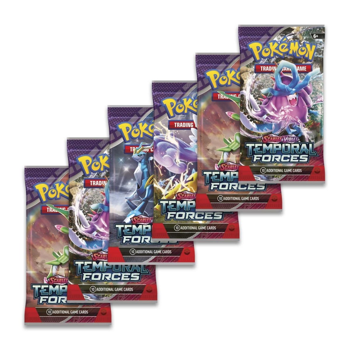 Pokemon TCG Scarlet & Violet Temporal Forces Booster Bundle (6 Packs)