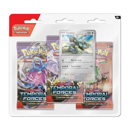 Pokemon TCG Scarlet & Violet Temporal Forces 3 Booster Packs & Cyclizar Promo Card