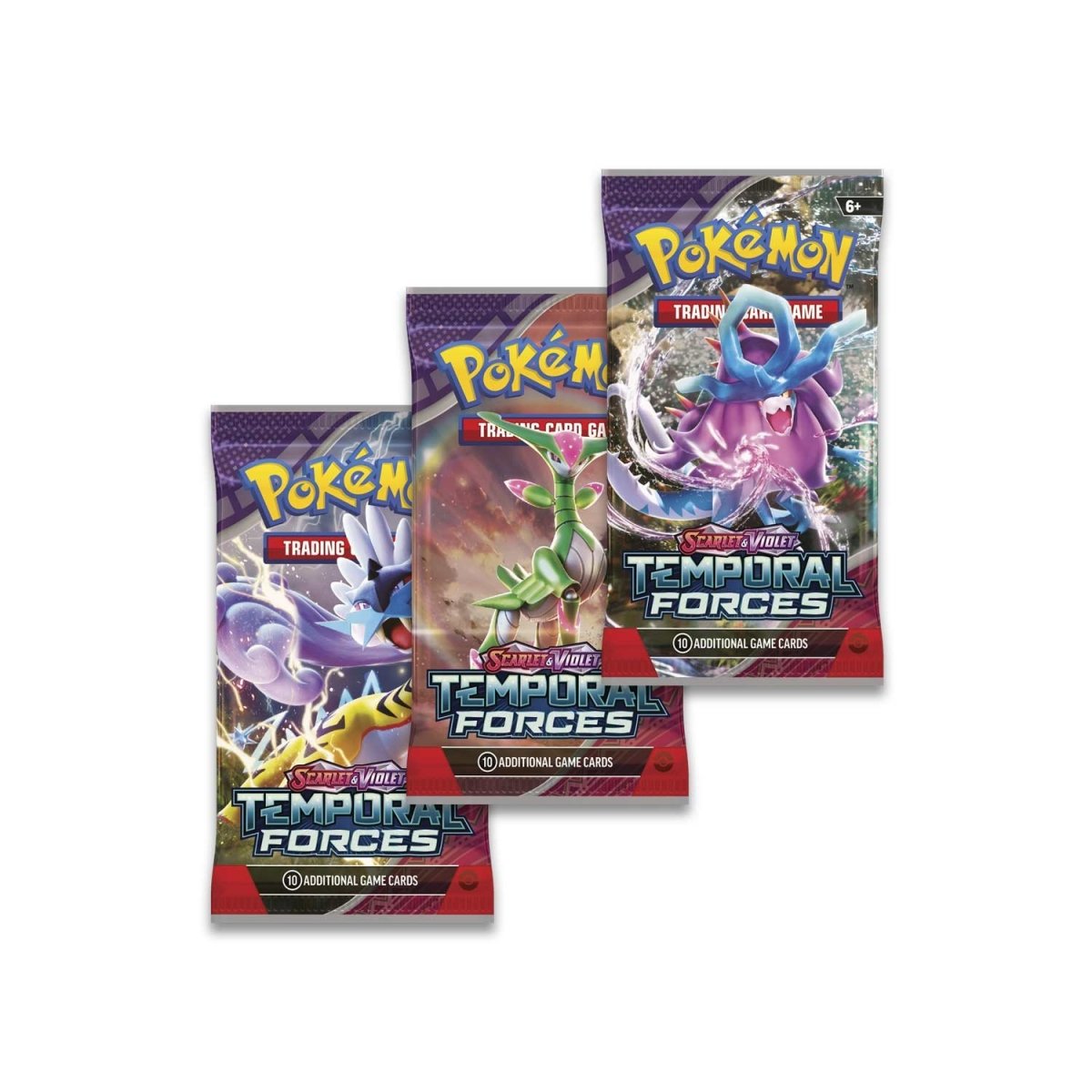 Pokemon TCG Scarlet & Violet Temporal Forces 3 Booster Packs & Cyclizar Promo Card