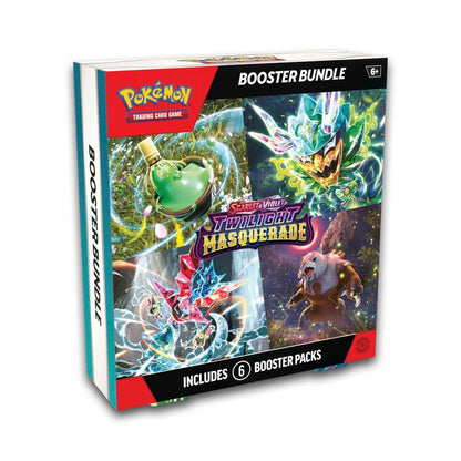 Pokemon TCG Scarlet & Violet Twilight Masquerade Booster Bundle (6 Packs)