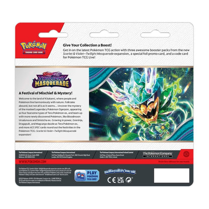 Pokemon TCG Scarlet & Violet Twilight Masquerade 3 Booster Packs & Snorlax Promo Card